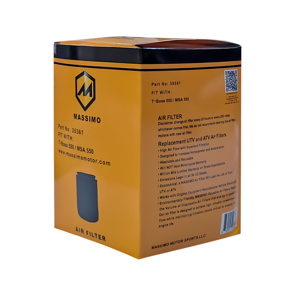 TBoss 550/MSA 550 Air Filter